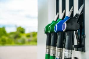 Erogatori di carburante di un distributore self service